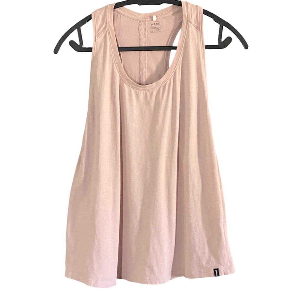 PrAna Racerback Tank Top Relaxed Fit Lightweight XL Dusty Pink